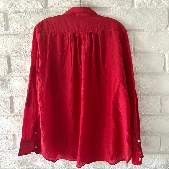 Ralph Lauren Red Button-Down Shirt - Picture 2 of 3